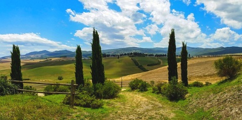 Krajobraz w pobliżu Florencji
