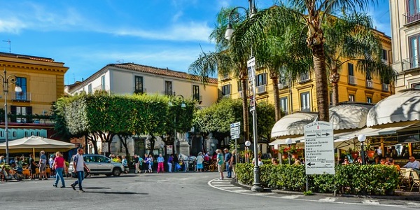 Plac w mieście Sorrento